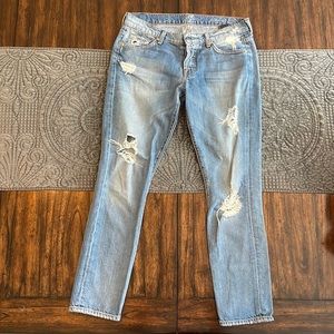7 for all mankind distressed denim